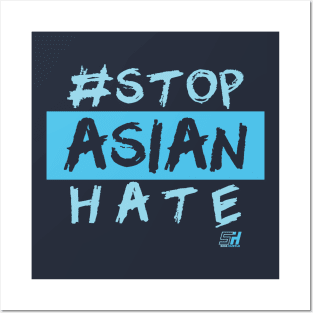 STOP ASIAN HATE *Baby Blue Edition* Posters and Art